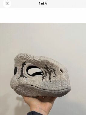 Jurassic World Atrociraptor Ghost Dinosaur Mask with Sound 🔔 Chaos Theory